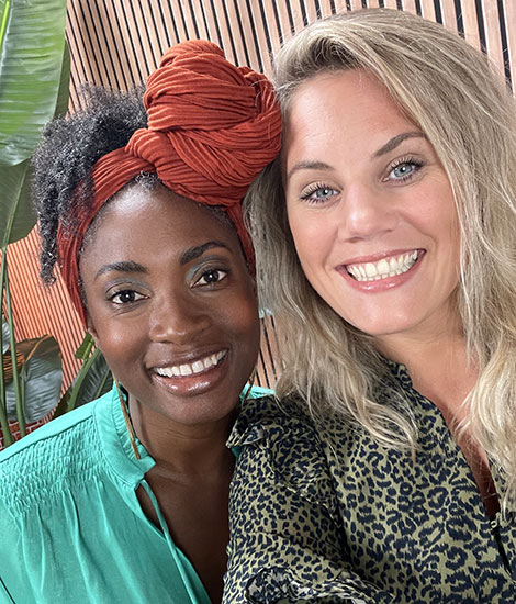 Zarayda Groenhart en Janneke Ananias